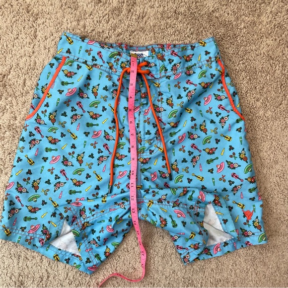 Beach Bros Cinco de Mayo Men’s Novelty Printed Swim Trunks Sombreros Size Small - Picture 12 of 15